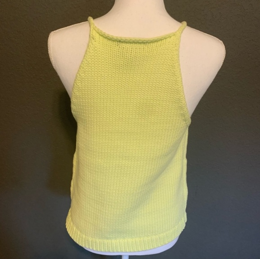 Gorgeous Lime Green Organic Cotton Sweater Tank Top